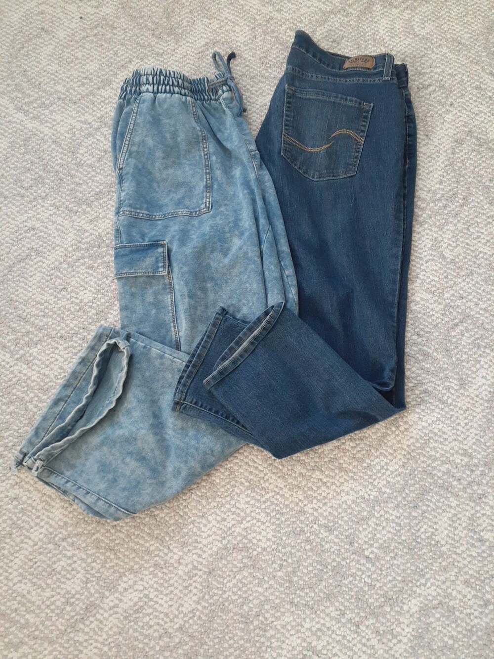 Signature by Levi Strauss 33x30 Blue Denim Curvy Straight &NWT pull on 1X